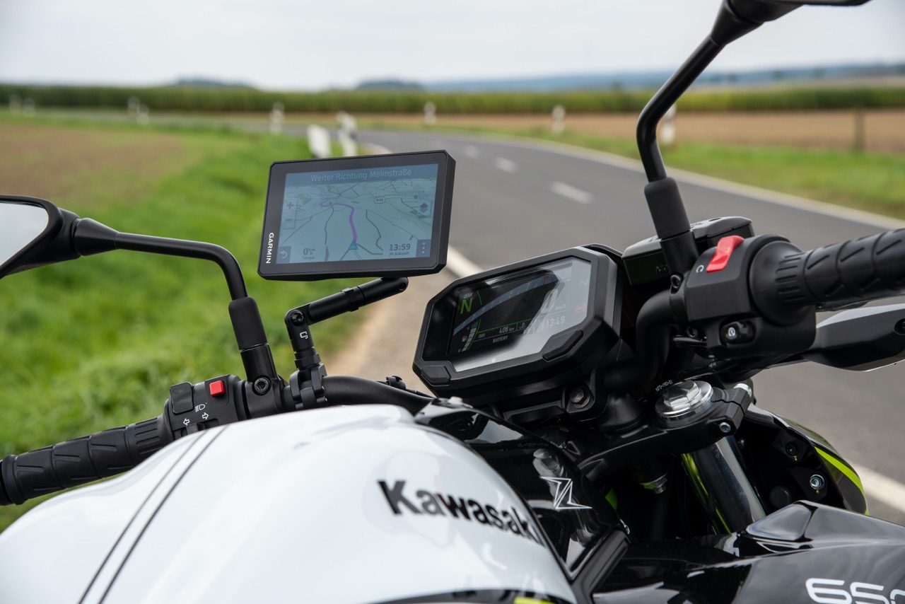 motorcommunicatie navigatie van Kawasaki