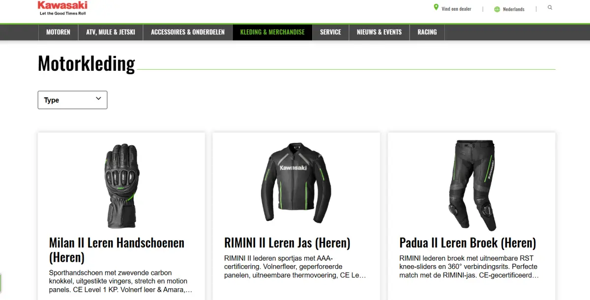 Kawasaki Rider Gear