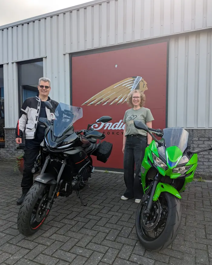 Chantal en Henk - Kawasaki Ninja 650 KRT Performance en Yamaha Tracer 7