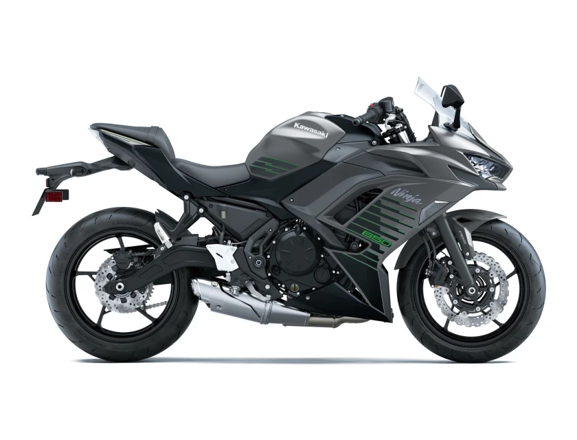 Kawasaki Ninja 650 Metallic Matte Graphenesteel Gray / Metallic Flat Spark Black