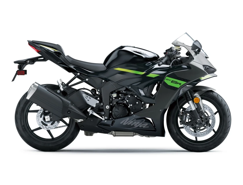 Kawasaki Ninja ZX-6R Metallic Matte Graphenesteel Gray / Metallic Spark Black Lime Green