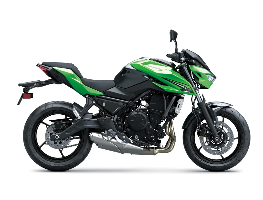 Kawasaki Z650S Candy Lime Green / Metallic Carbon Gray