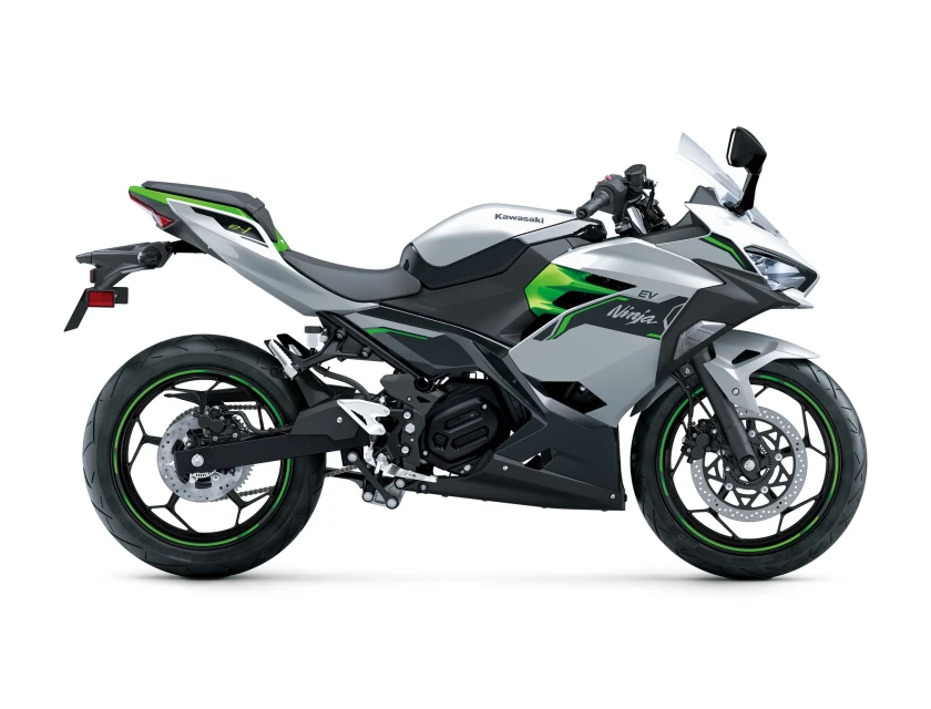 Kawasaki Ninja e-1 Metallic Bright Silver / Metallic Matte Lime Green / Ebony