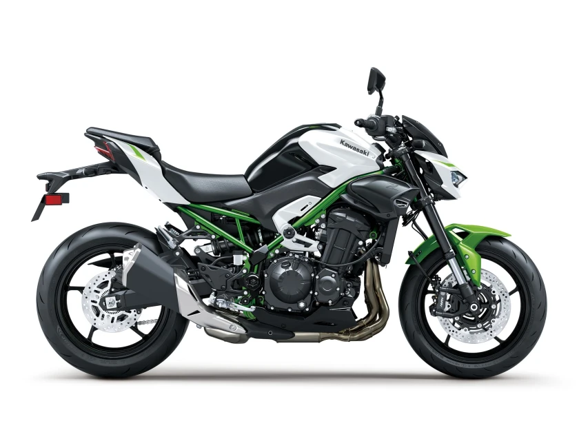 Kawasaki Z900 (70kW) Pearl Blizzard White / Plasma Lime Green